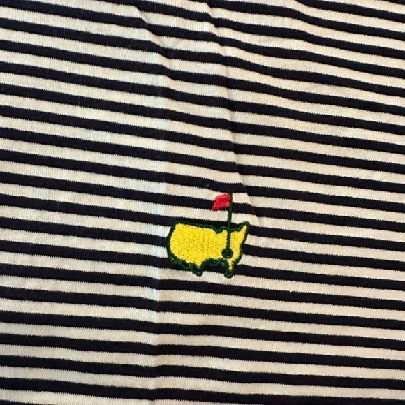 Masters Augusta National Golf Shop Polo Blue and White Striped‎ Polo Size XXL - Picture 3 of 4